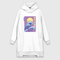 Женская толстовка-платье Большая волна