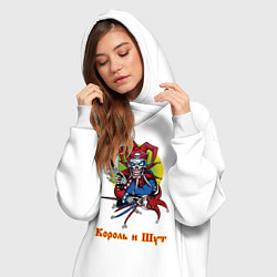 Женское худи-платье Король и Шут, цвет: белый — фото 2