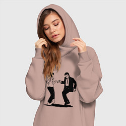 Женское худи-платье Грязные танцы Z, цвет: пыльно-розовый — фото 2