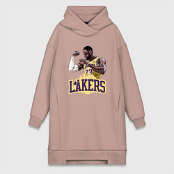 Женская толстовка-платье LeBron - Lakers