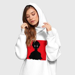 Женское худи-платье Mob psycho 100 Z, цвет: белый — фото 2