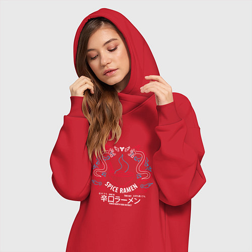 Женская толстовка-платье SPICE RAMEN DESTINY 2 / Красный – фото 3
