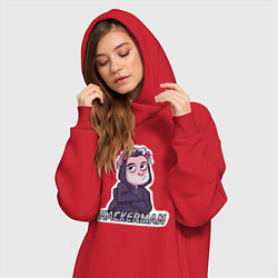 Женское худи-платье Mr Robot, цвет: красный — фото 2
