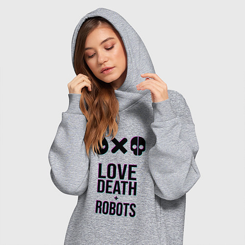 Женская толстовка-платье LDR Glitch / Меланж – фото 3