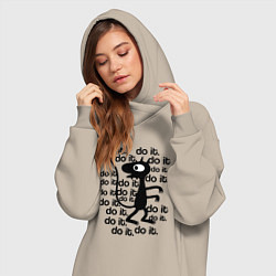 Женское худи-платье РАЗОЧАРОВАНИЕ, цвет: миндальный — фото 2