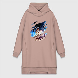 Женское худи-платье Dragon Ball, цвет: пыльно-розовый