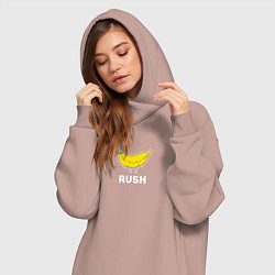 Женское худи-платье RUSH BANANA, цвет: пыльно-розовый — фото 2