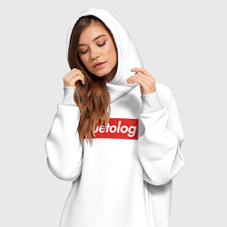 Женское худи-платье Suetolog, цвет: белый — фото 2