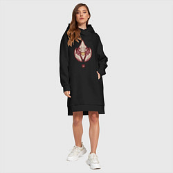 Женское худи-платье Санд Кинг Dota 2, цвет: черный — фото 2