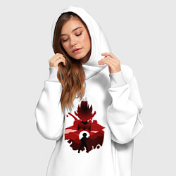 Женское худи-платье Руди Грейрат, цвет: белый — фото 2