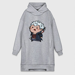 Женское худи-платье Baby Nero, цвет: меланж