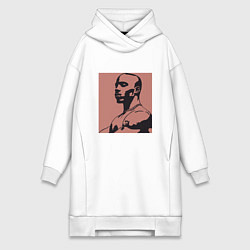 Женское худи-платье DMX Legend, цвет: белый