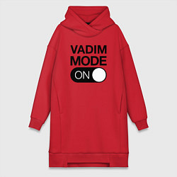 Женское худи-платье Vadim Mode On, цвет: красный