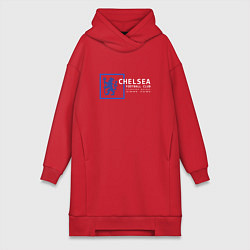 Женское худи-платье FC Chelsea Stamford Bridge 202122, цвет: красный