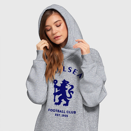 Женская толстовка-платье Chelsea Est. 1905 / Меланж – фото 3