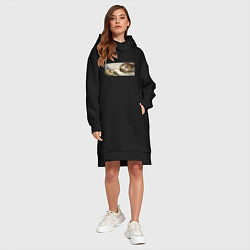 Женское худи-платье СОТВОРЕНИЕ АДАМА, цвет: черный — фото 2