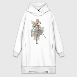 Женская толстовка-платье Люмин с цветами