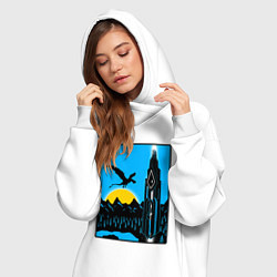 Женское худи-платье Арк Маяк, цвет: белый — фото 2