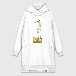 Женское худи-платье Крестный отец the godfather, цвет: белый