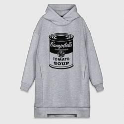 Женская толстовка-платье Энди Уорхол суп Кэмпбелл