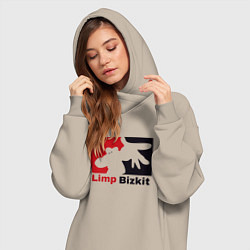 Женское худи-платье Limp Bizkit, цвет: миндальный — фото 2