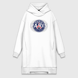 Женское худи-платье PSG Core Wordmark Graphic New 202223, цвет: белый