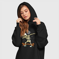 Женское худи-платье Halloween Dab, цвет: черный — фото 2