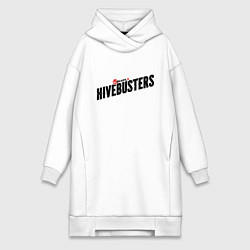 Женское худи-платье Hivebusters, цвет: белый