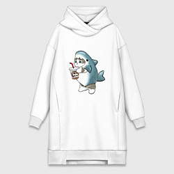Женская толстовка-платье Котоакула