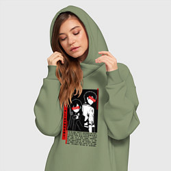 Женское худи-платье Higehiro Sayu and Yoshida, цвет: авокадо — фото 2