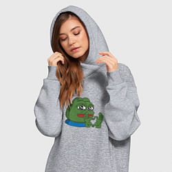 Женское худи-платье Pepe love пепе лов, цвет: меланж — фото 2