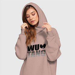 Женское худи-платье Wu-Tang NYC, цвет: пыльно-розовый — фото 2