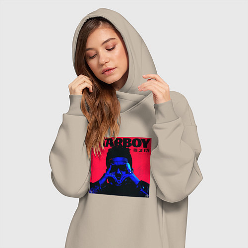 Женская толстовка-платье Pink weekend / Миндальный – фото 3