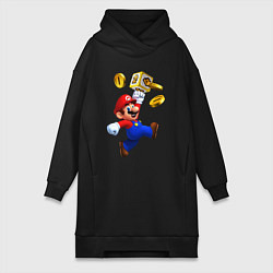 Женское худи-платье Mario cash, цвет: черный
