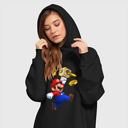 Женское худи-платье Mario cash, цвет: черный — фото 2