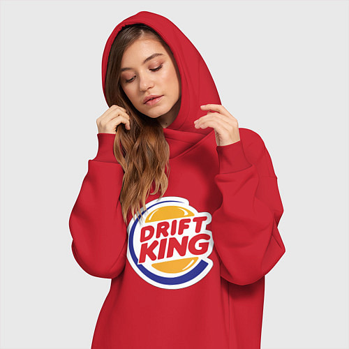 Женская толстовка-платье Drift король / Красный – фото 3