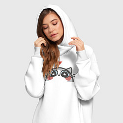 Женское худи-платье Котя влюбился, цвет: белый — фото 2