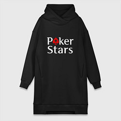 Женская толстовка-платье PokerStars логотип