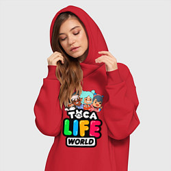 Женское худи-платье TOCA LIFE WORLD ТОКА ЛАЙФ ВОРЛД ПЕРСОНАЖИ, цвет: красный — фото 2