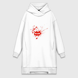 Женское худи-платье Squid Game Blood, цвет: белый