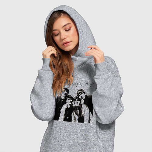 Женская толстовка-платье А вы узнали, кто это? / Меланж – фото 3