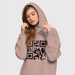 Женское худи-платье Отстань!, цвет: пыльно-розовый — фото 2