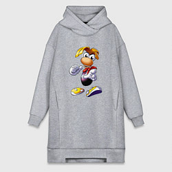 Женское худи-платье Rayman 3D Legends, цвет: меланж