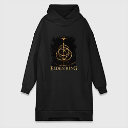 Женское худи-платье ELDEN RING SYMBOL LOGO, цвет: черный