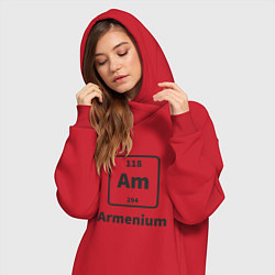 Женское худи-платье Armenium, цвет: красный — фото 2
