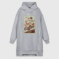 Женская толстовка-платье Coffee Cup Retro
