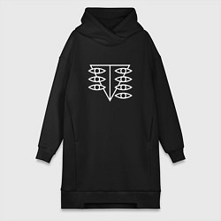 Женское худи-платье Seele logo, цвет: черный