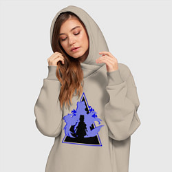 Женское худи-платье Genshin Impact KokomiКокоми, цвет: миндальный — фото 2