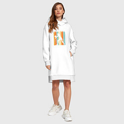 Женское худи-платье Volley Game, цвет: белый — фото 2