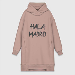 Женское худи-платье Hala - Madrid, цвет: пыльно-розовый